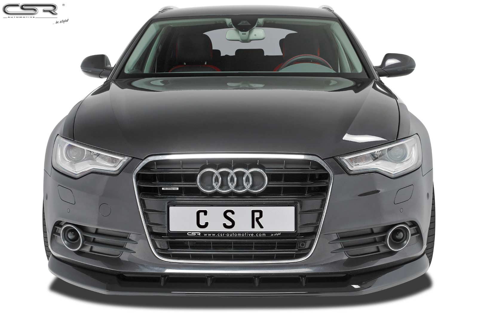 Voorspoiler Audi A6 C7 4G Mat Zwart