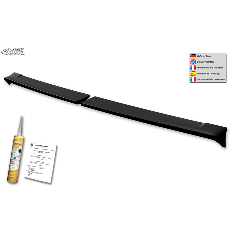 RDX Racedesign Dakspoiler  Renault Master 2010-2024 / Opel Movano 2010-2021 / Nissan NV400 2010-2021 / Nissan Interstar 2021-2024 (H2) (met 2 achterdeuren) (PU)