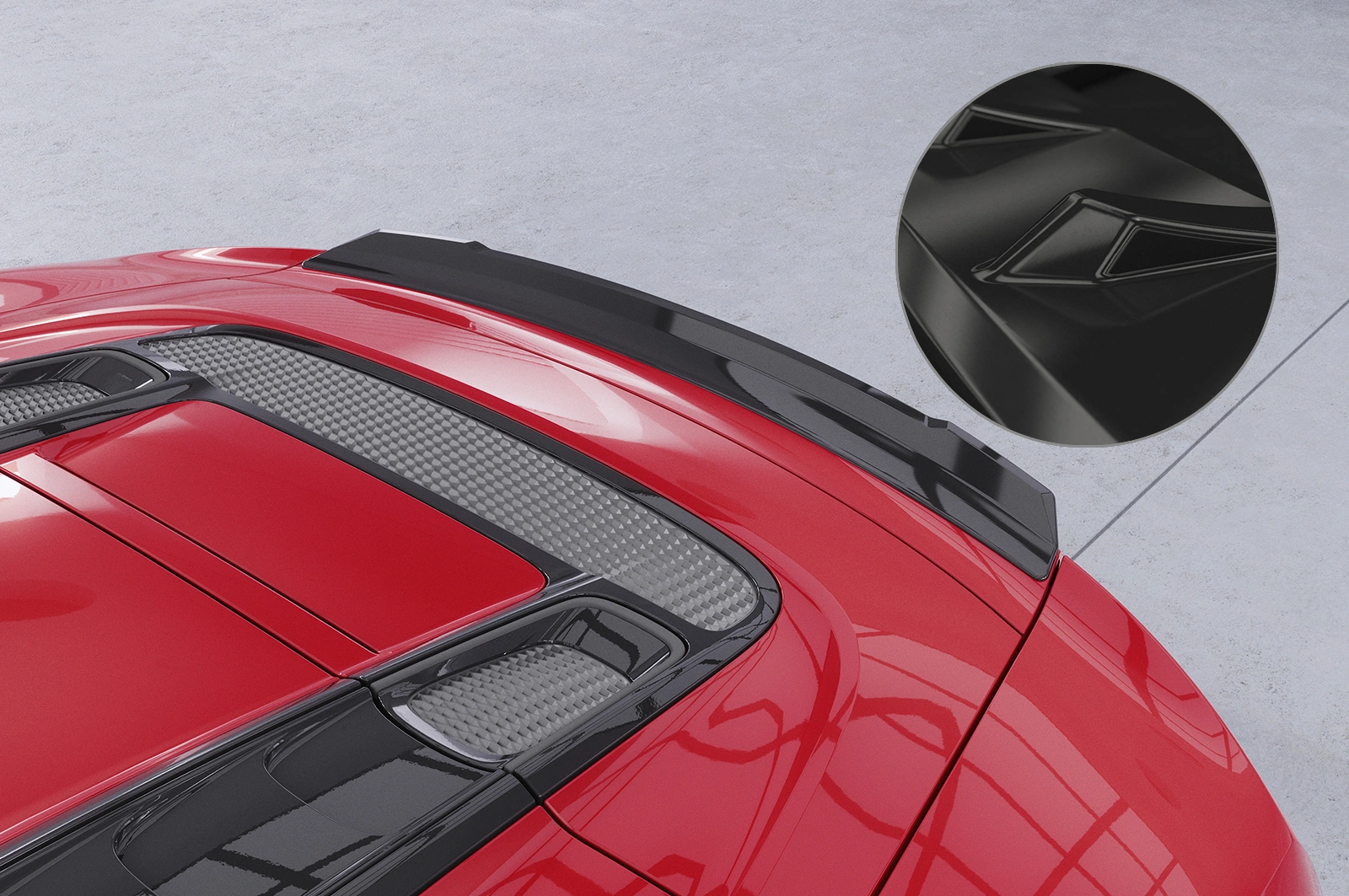 Achterspoiler Audi R8 (4S) Spyder (2015–heden) Glans Zwart – CSR Automotive