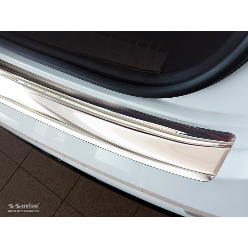 Chroom RVS Achterbumperprotector  Audi Q8 2018-2023 & Facelift 2023- 'Ribs'