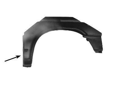spatbordrand, achter, korte wielbasis, links VW T4, 1991-2003