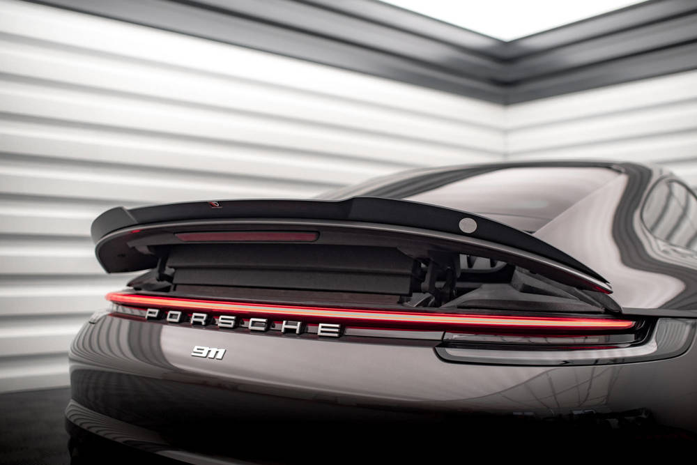 Spoiler Porsche 911 992 Carrera & Carrera S Maxton Glans Zwart