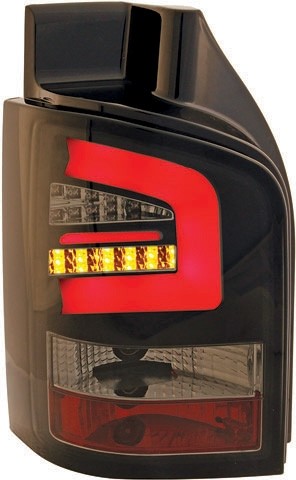 Taillights VW Bus T5 with Lightbar and LED clear/smoke/black