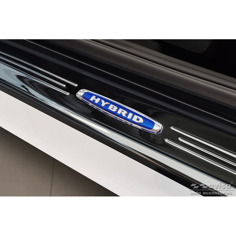 Zwart RVS Instaplijsten  Honda HR-V 2021- 'Hybrid' - 4-delig