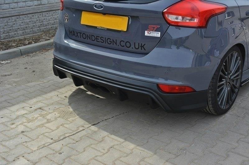 Achter Aanzet Ford Focus ST Mk3 FL (RS-Look) Glanzend Zwart