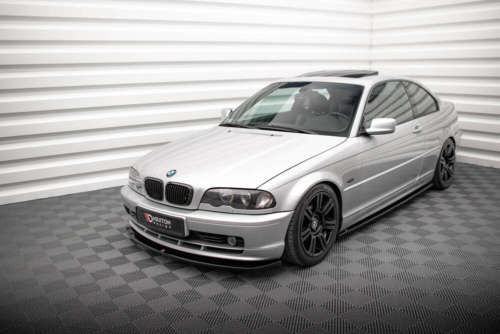 Voorspoiler V.2 BMW 3 Coupe E46 Maxton Glans Zwart