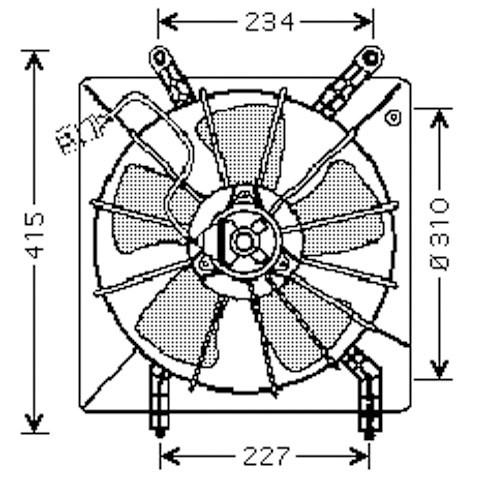 Radiator FAN HONDA ACCORD 98-02 TYPE. DENSO