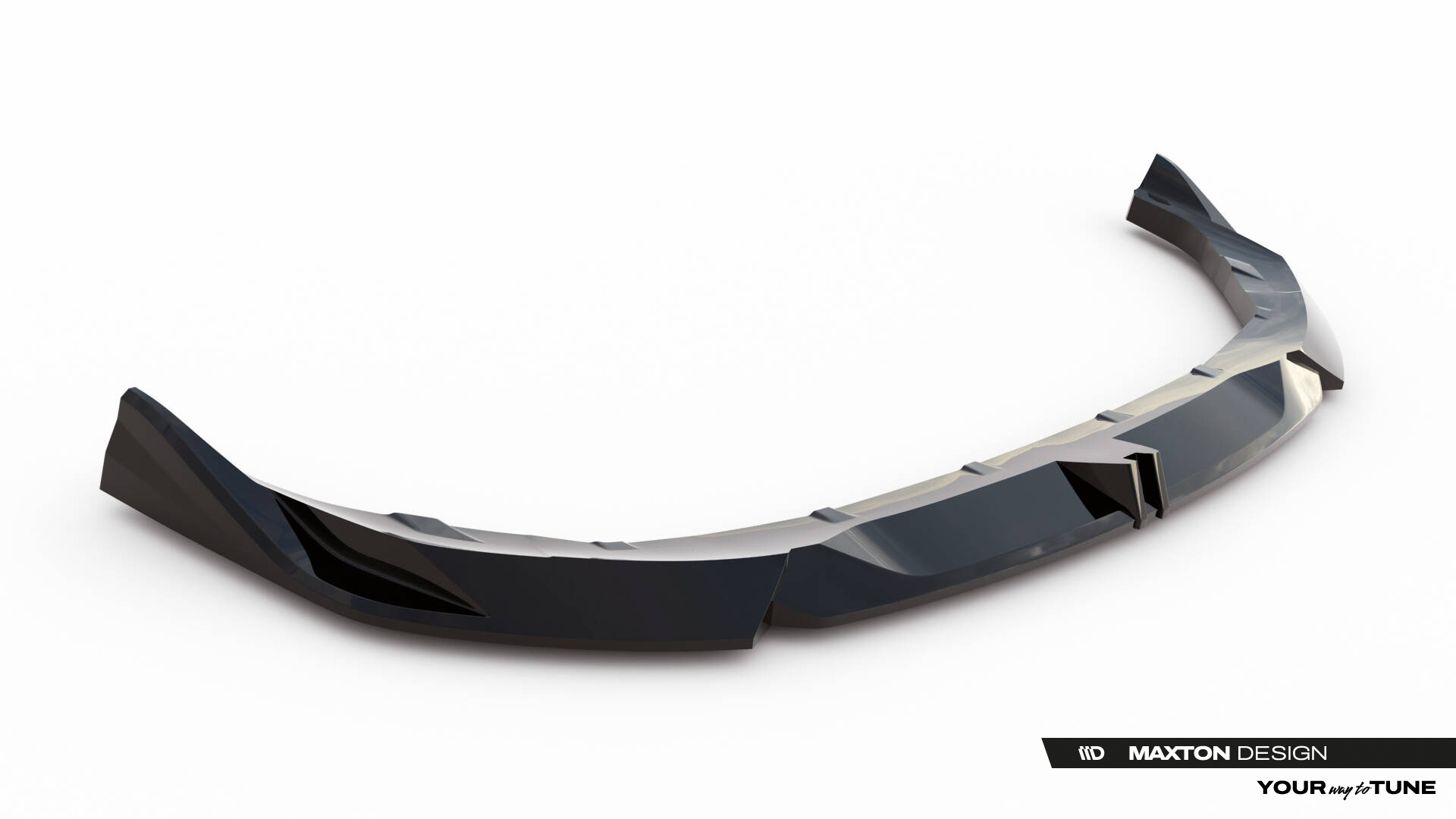 Voorspoiler V.2 BMW M135i / 1 M-Pack F70 / M2351 / 2 M-Pack F74 Maxton Glanzend zwart