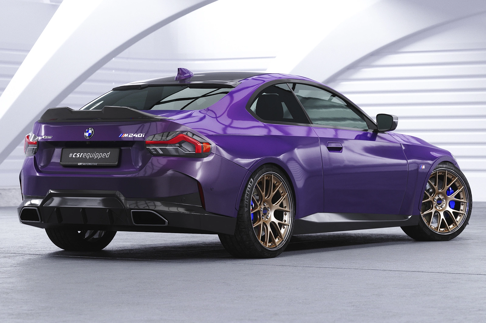 Achterspoiler BMW 2er G42 Glans Zwart (2021 - heden)