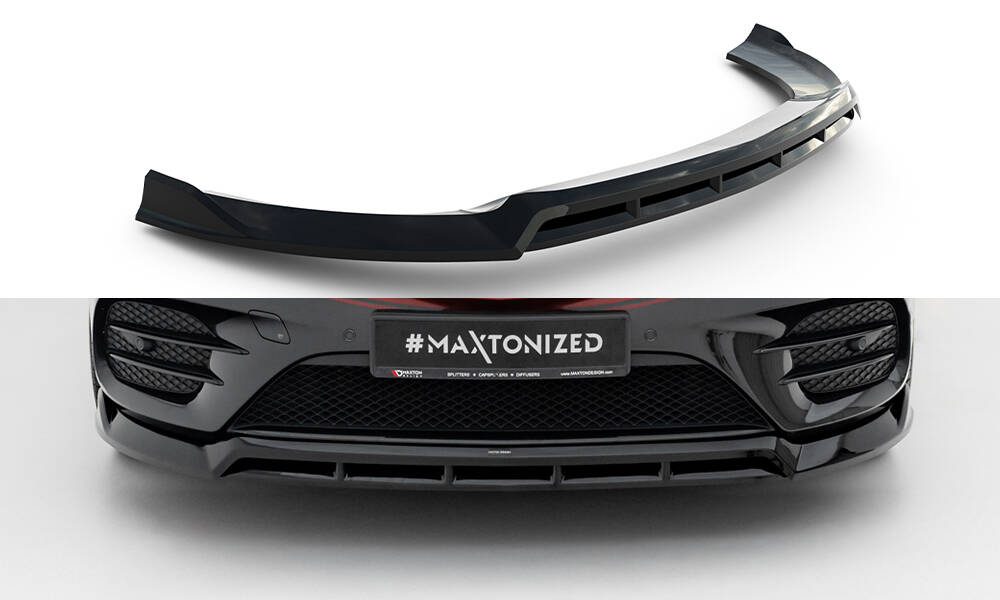 Voorspoiler V.6 Mercedes-Benz V-klasse AMG-Line W447 Facelift Maxton Glanzend zwart