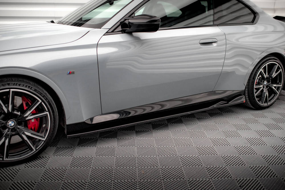 Zijskirts BMW 2 Serie G42 Coupe M Pakket & M240i Maxton Glans Zwart