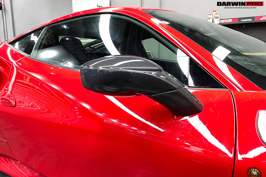 Ferrari 488 GTB/Spyder Carbon Fiber Spiegelkappen 2015-2019