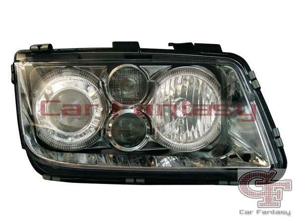 Faros VW Bora Angel Eyes negro