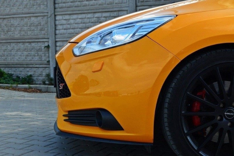 Voorspoiler Ford Focus ST Mk3 (Cupra) Glanzend Zwart