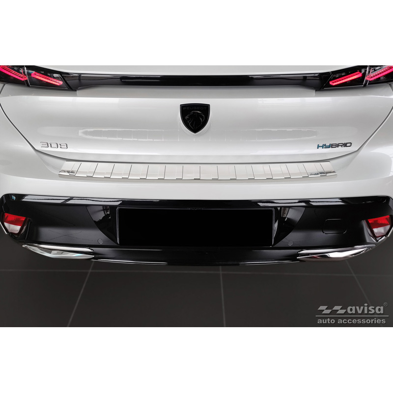 RVS Achterbumperprotector  Peugeot 308 III HB & SW 2021- 'Ribs'