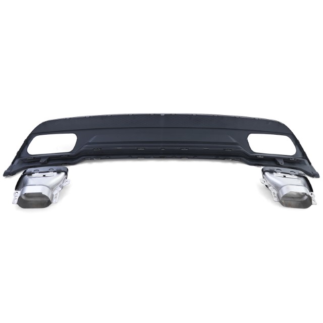 Diffusor Mercedes W176 A45 Line Glans zwart, zwarte Sierstukken