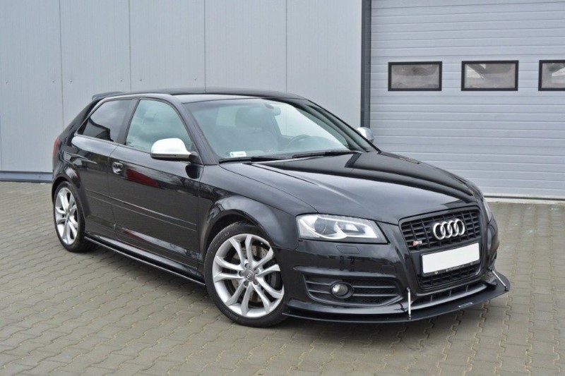 Zijskirts Diffuser Audi S3 8P / S3 8P FL / RS3 8P Glanzend zwart