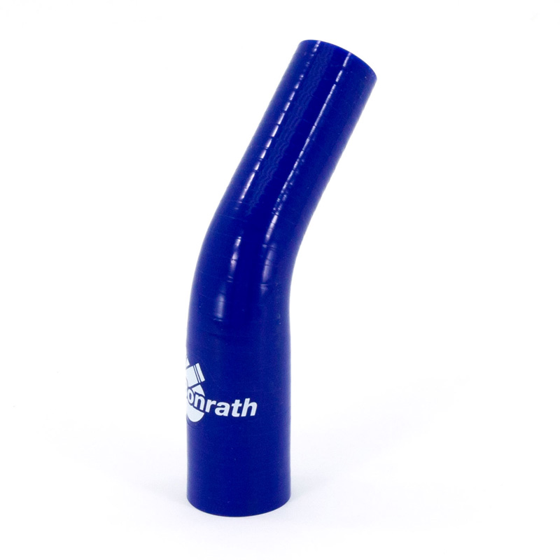 Bonrath Siliconen slang Reducer 45 graden bocht - Lengte:50mm - Ø28>25mm