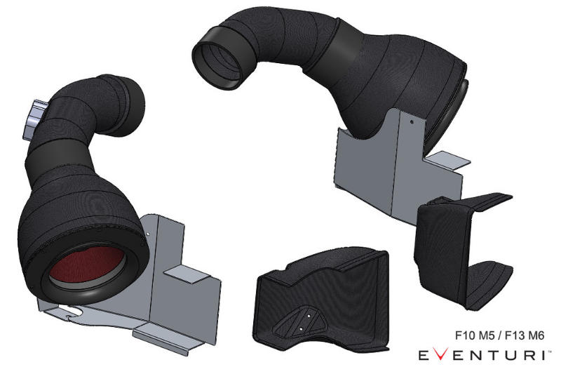 Eventuri BMW F10/F11 M5 Full Black Carbon intake systeem