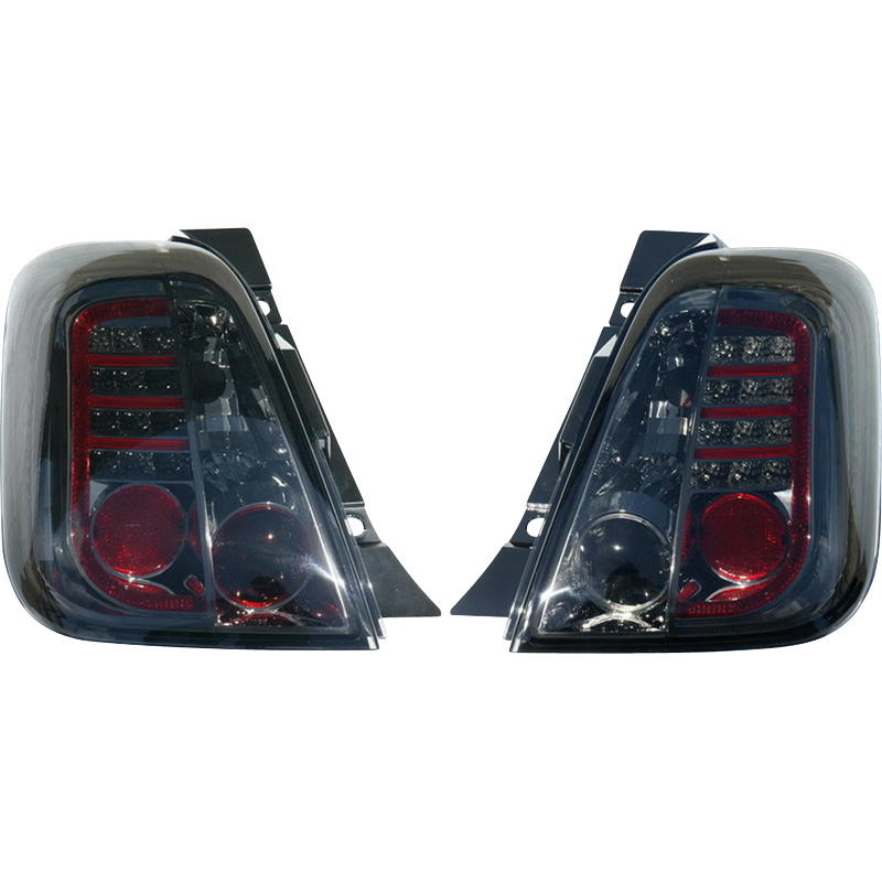 Taillights Fiat 500 8/07- LED Smoke