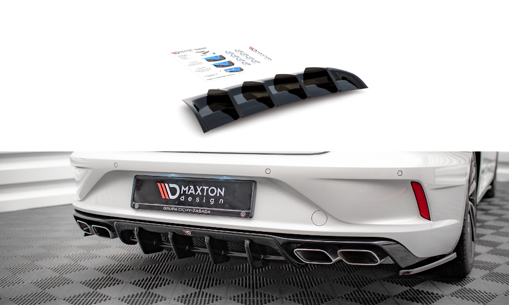 Diffuser V.3 Volkswagen Arteon R Maxton Glans Zwart