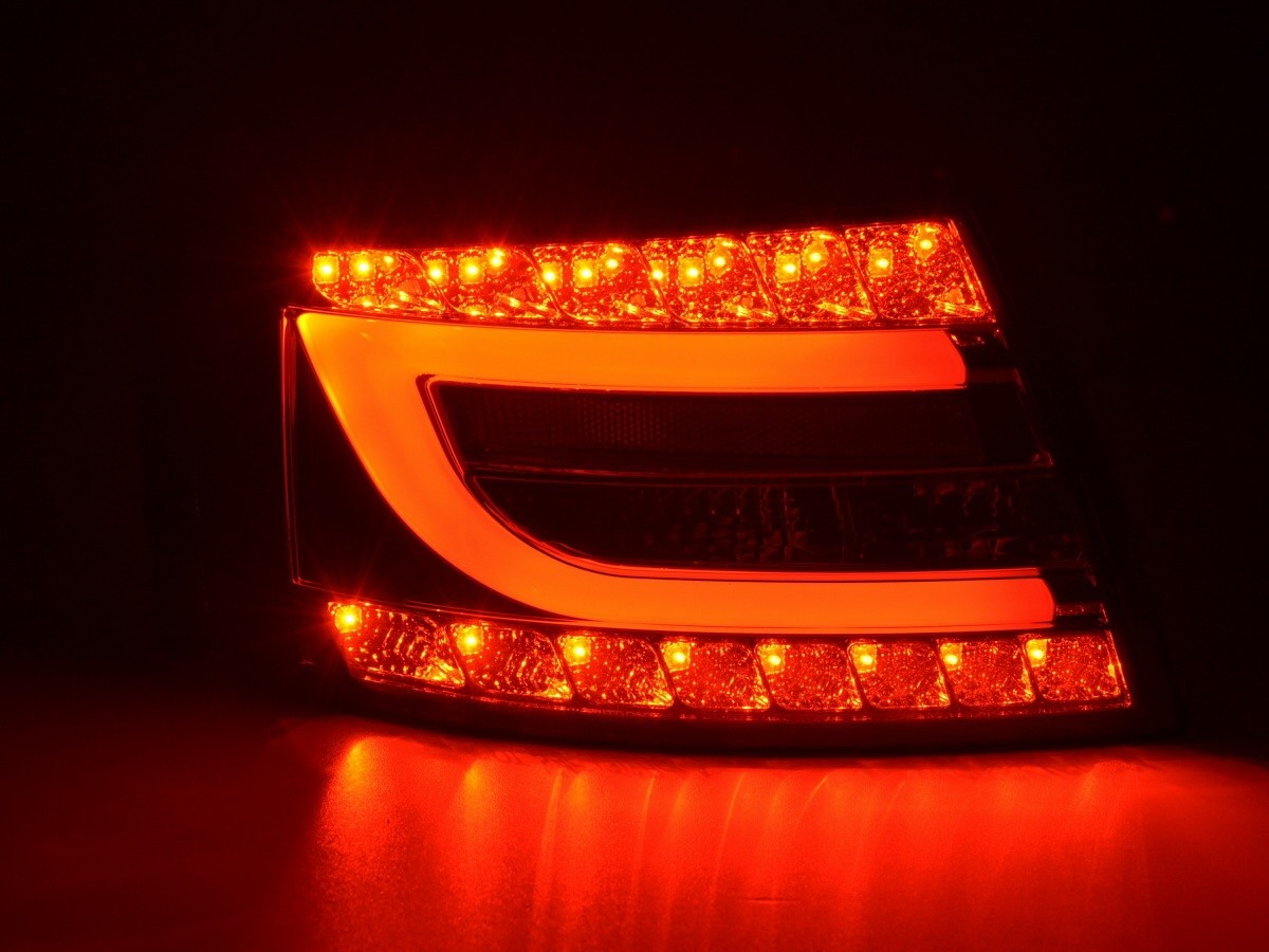 Taillights Audi A6 4F Sedan Tube LED Smoke