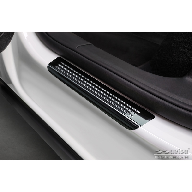 Zwart RVS Instaplijsten  Volkswagen ID.5 2021- 'E-Power' - 4-delig
