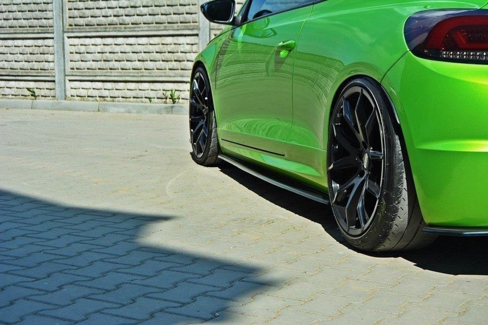 Zijskirts passend voor Volkswagen Scirocco R Maxton Glans Zwart
