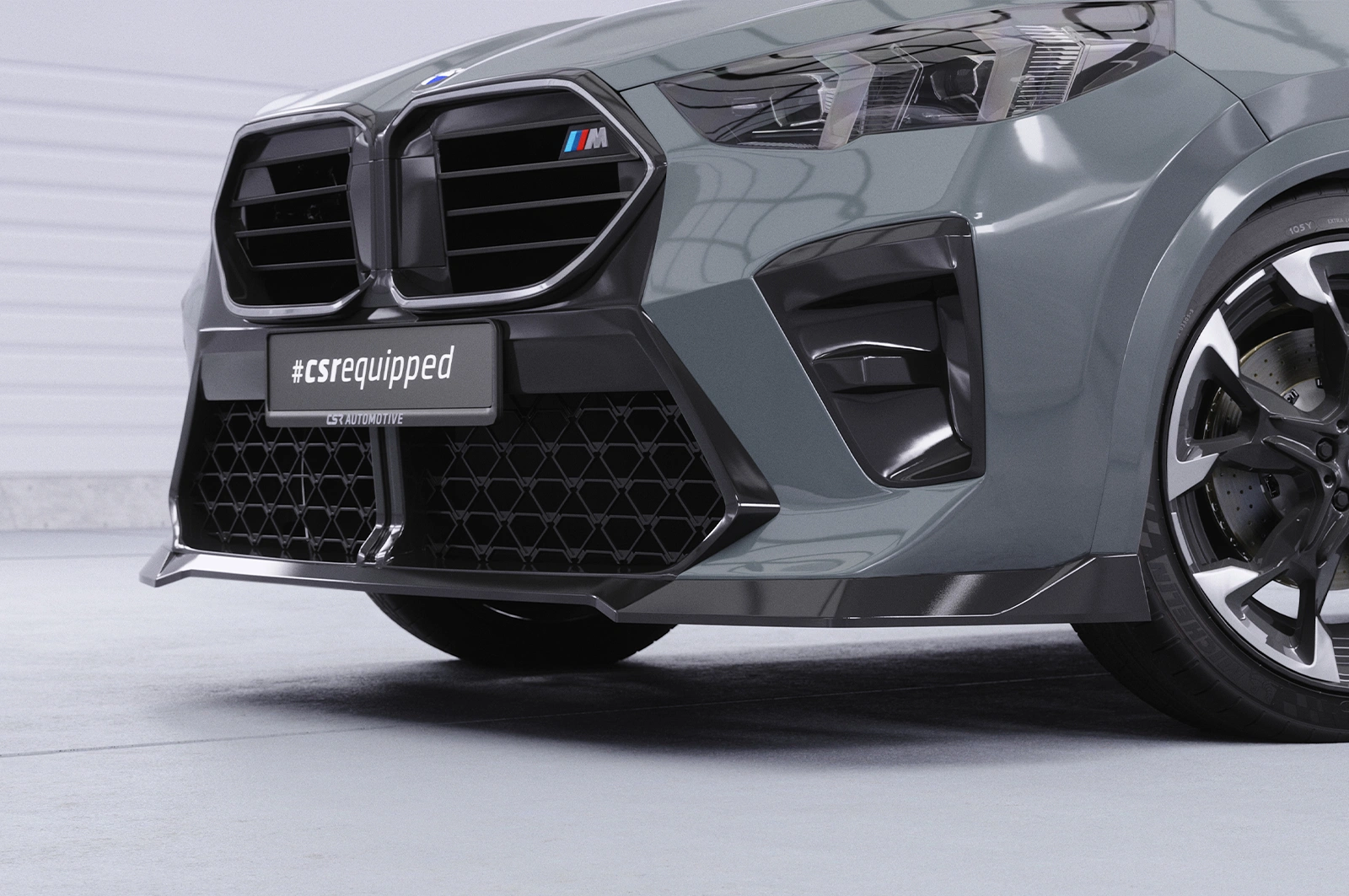 Voorspoiler BMW X2 / iX2 (U10) glans zwart