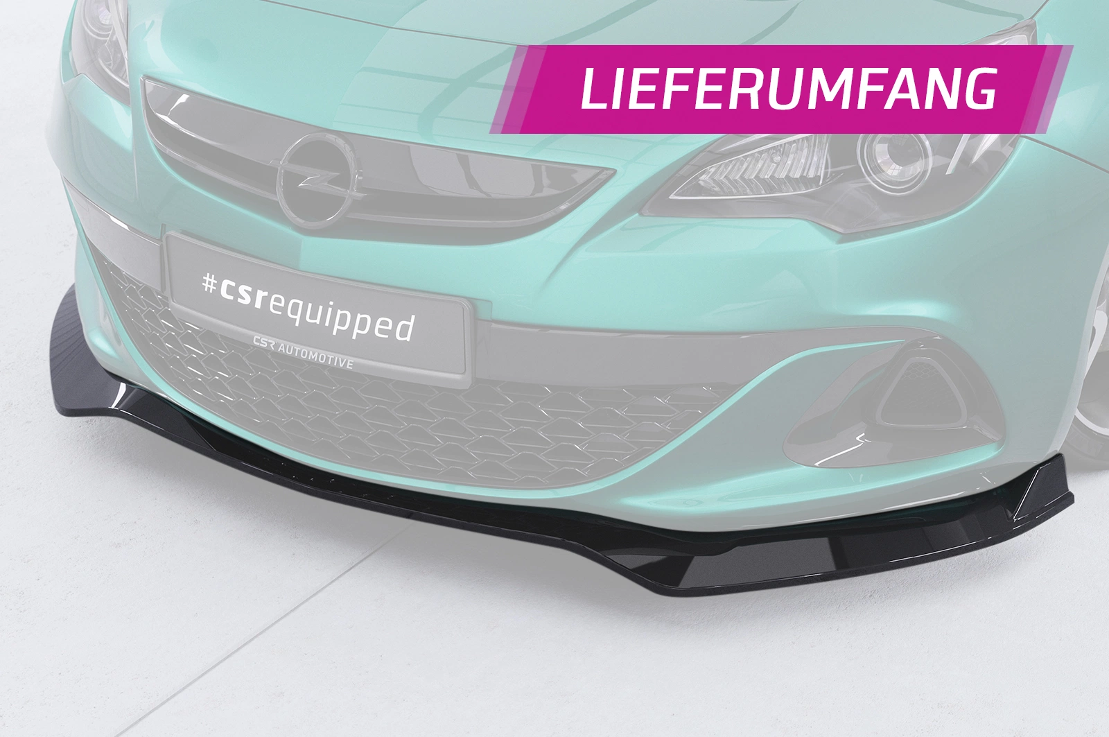 Voorspoiler Opel Astra J OPC glans zwart