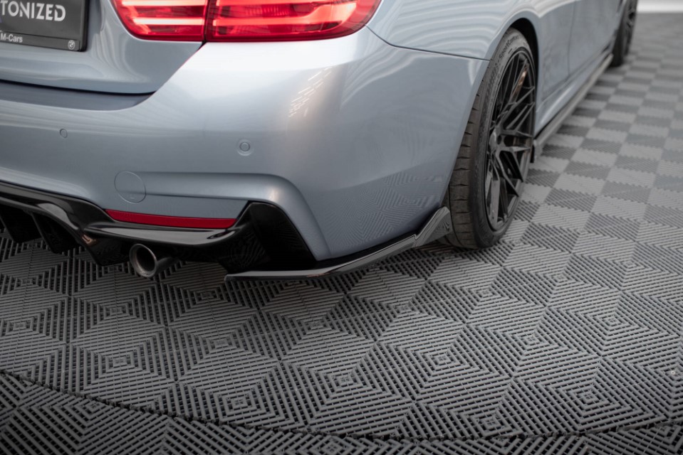 Achter zij splitters BMW 4 Serie F32 M-Pack Glanzend Zwart V.5