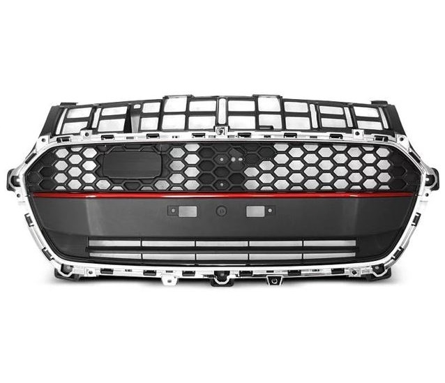 Front Grille suitable for Suzuki Swift ZC33S (2017-up) Black with Red Sport Design