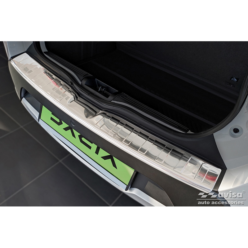 RVS Achterbumperprotector  Dacia Spring 2020- 'Ribs'