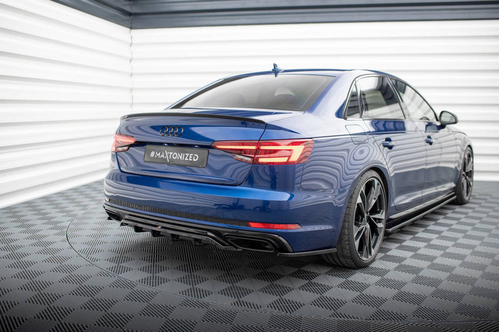 Diffuser Audi A4 Competition B9 FL Maxton Glans Zwart