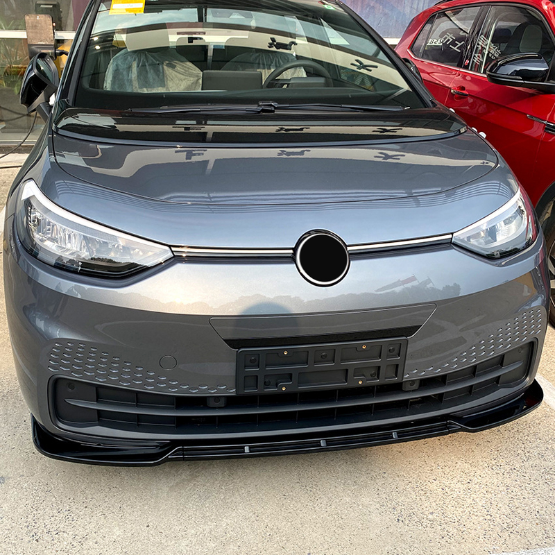 Voorspoilerlip  Volkswagen ID.3 2020- (Glanzend Zwart ABS)