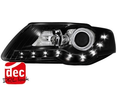 Faros VW Passat 3C Los ojos del Diablo Dayline negro