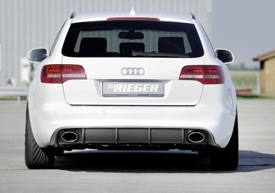 Achterinzet Audi A6 4F facelift Rieger ABS Carbon