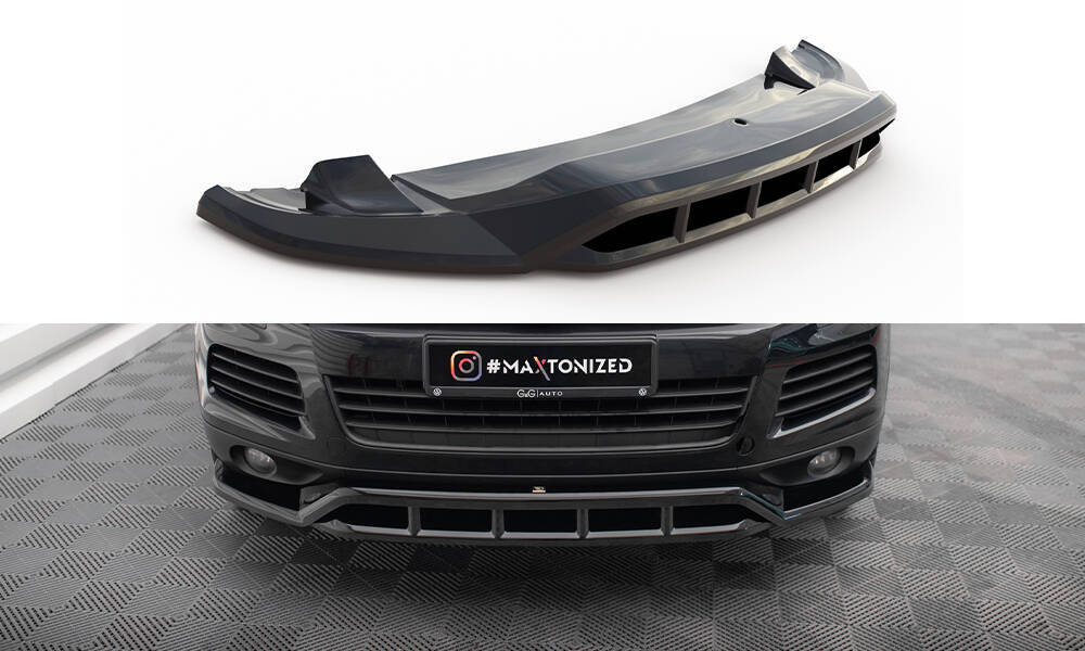 Voorspoiler Volkswagen Touareg Maxton Glans Zwart