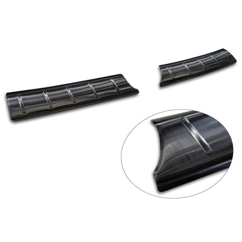 Zwart RVS Achterbumperprotector  Suzuki Swift VI 2024- 'Ribs'