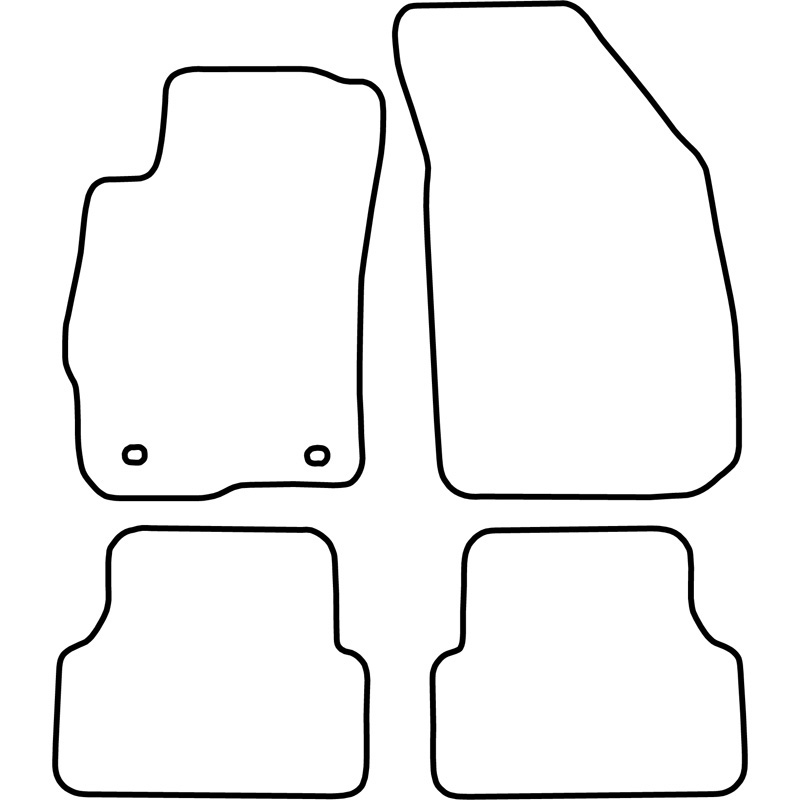 Automatten Velours  Chevrolet Aveo 2011-
