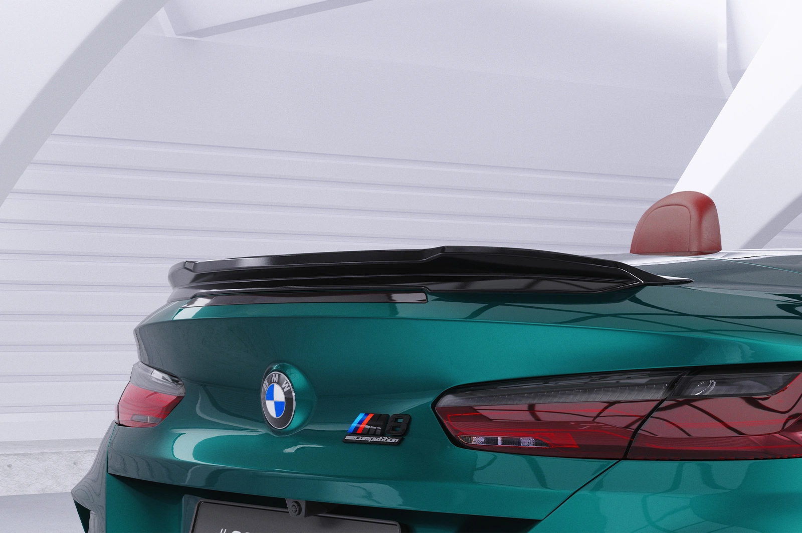 Achterspoiler BMW 8er / M8 G14 / F91 Cabrio Glans Zwart (11/2018 - heden)