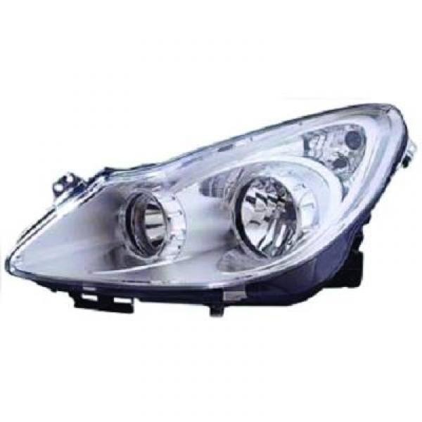 Koplamp links CORSA D 06-10 VALEO H7+H1