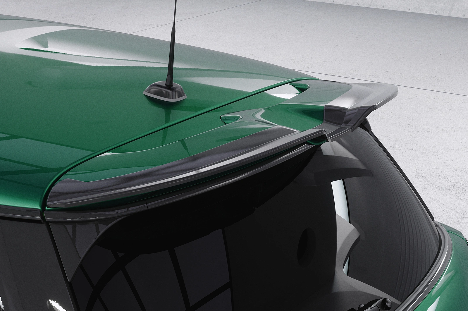 Achterspoiler Mini F55 / F56 JCW / JCW-Trim glans zwart 2016–