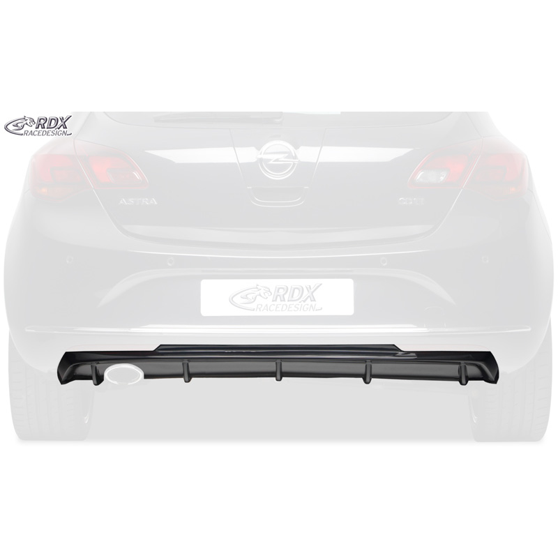 Achterskirt 'Diffusor'  Opel Astra J 5-deurs 2009-2015 excl. Sportstourer (PUR)