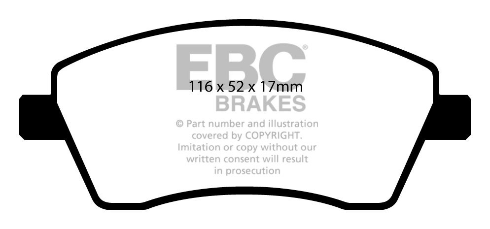 EBC Brakes RENAULT Clio 1.6 2005-.. Remblokken voorzijde greenst