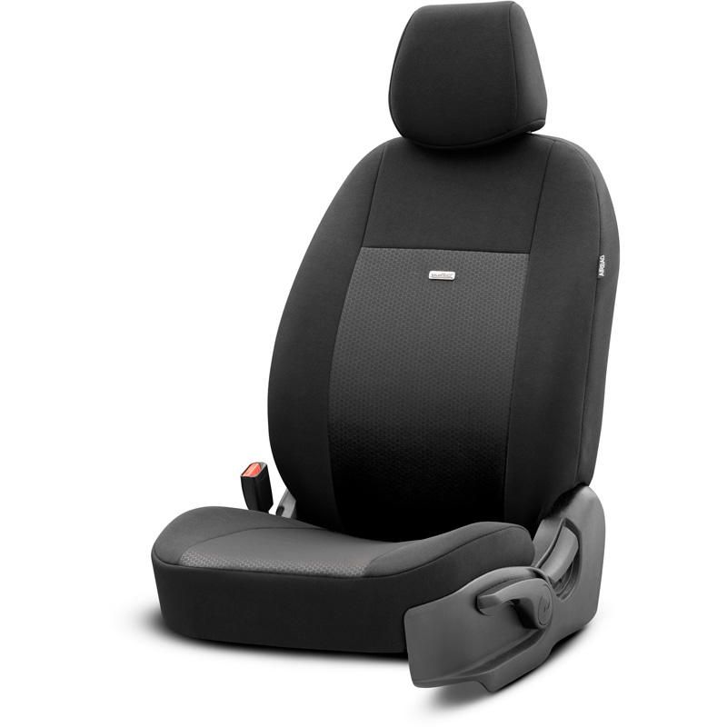 otoM Universele Stoffen Stoelhoezenset 'SelectedFit Flex' Zwart - 10-delig - geschikt voor Side-Airbags