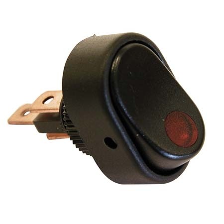 Schakelaar 'LED' 12V 30A rode LED