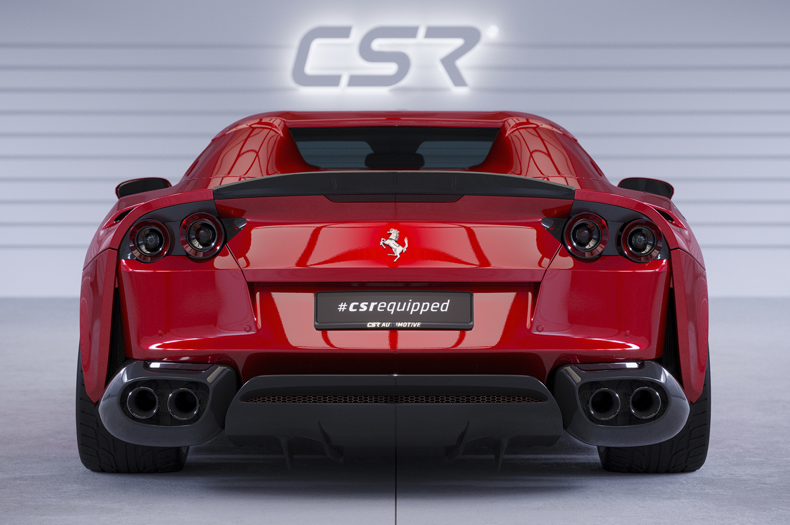 Spoiler Ferrari 812 GTS CSR Glans Zwart