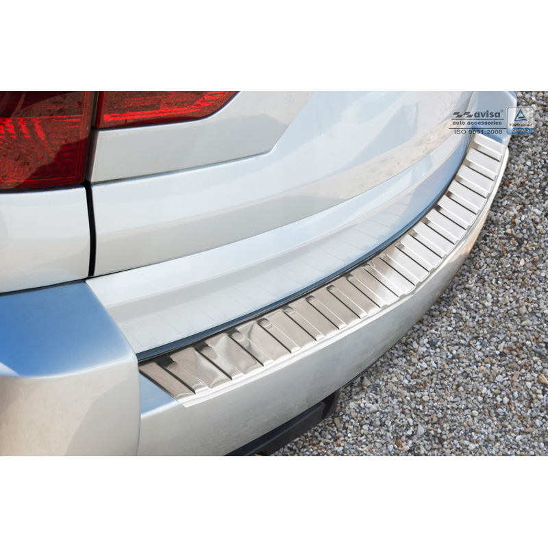 RVS Achterbumperprotector  BMW X3 (E83) Facelift 2006-2010 'Ribs'