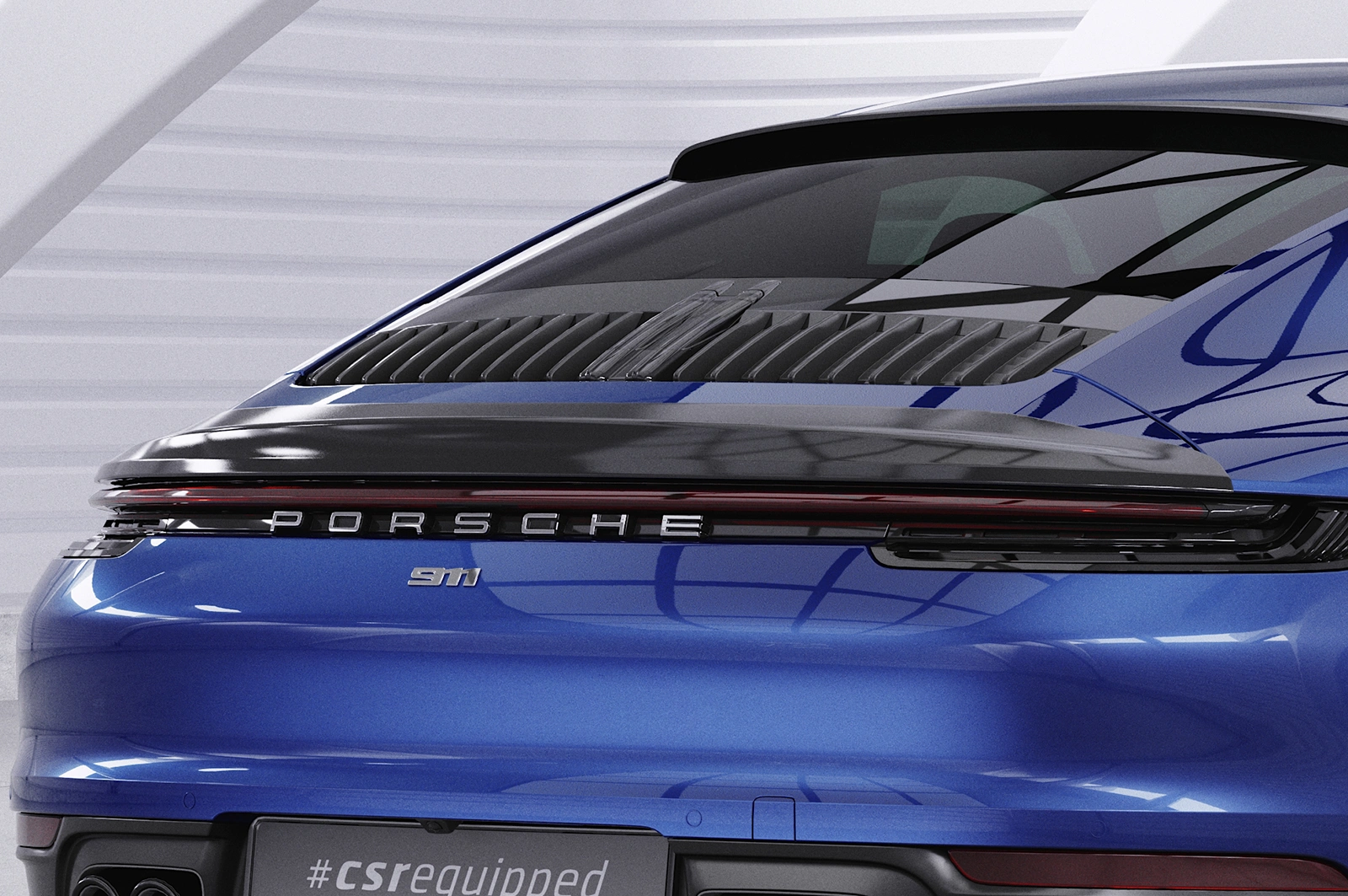 Achterspoiler Porsche 911 (992) (2019–heden) Glans Zwart – CSR Automotive